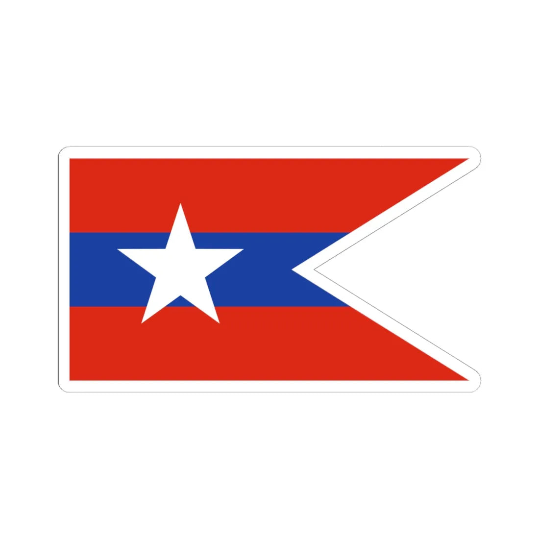 Myanmar Army Guidon (Myanmar) STICKER Vinyl Kiss-Cut Decal 6 Inch White - The Sticker Space