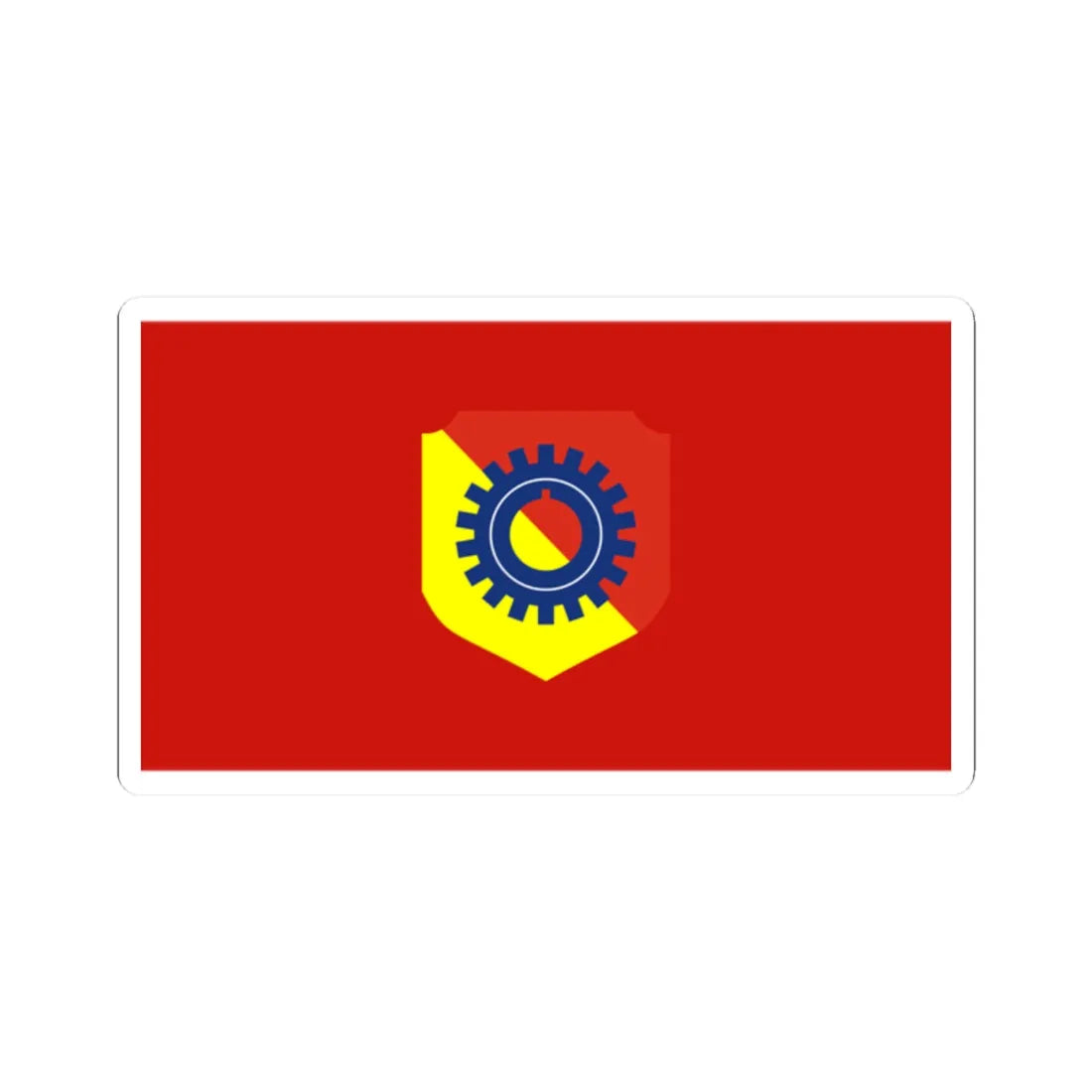 Myanmar Directorate of Defence Industries Flag (Myanmar) STICKER Vinyl Kiss-Cut Decal 2 Inch White - The Sticker Space