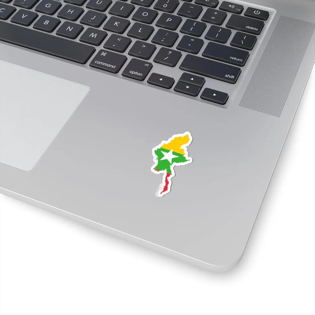 Myanmar Map Flag (Myanmar) STICKER Vinyl Kiss-Cut Decal - The Sticker Space
