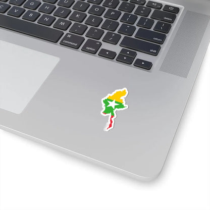Myanmar Map Flag (Myanmar) STICKER Vinyl Kiss-Cut Decal - The Sticker Space