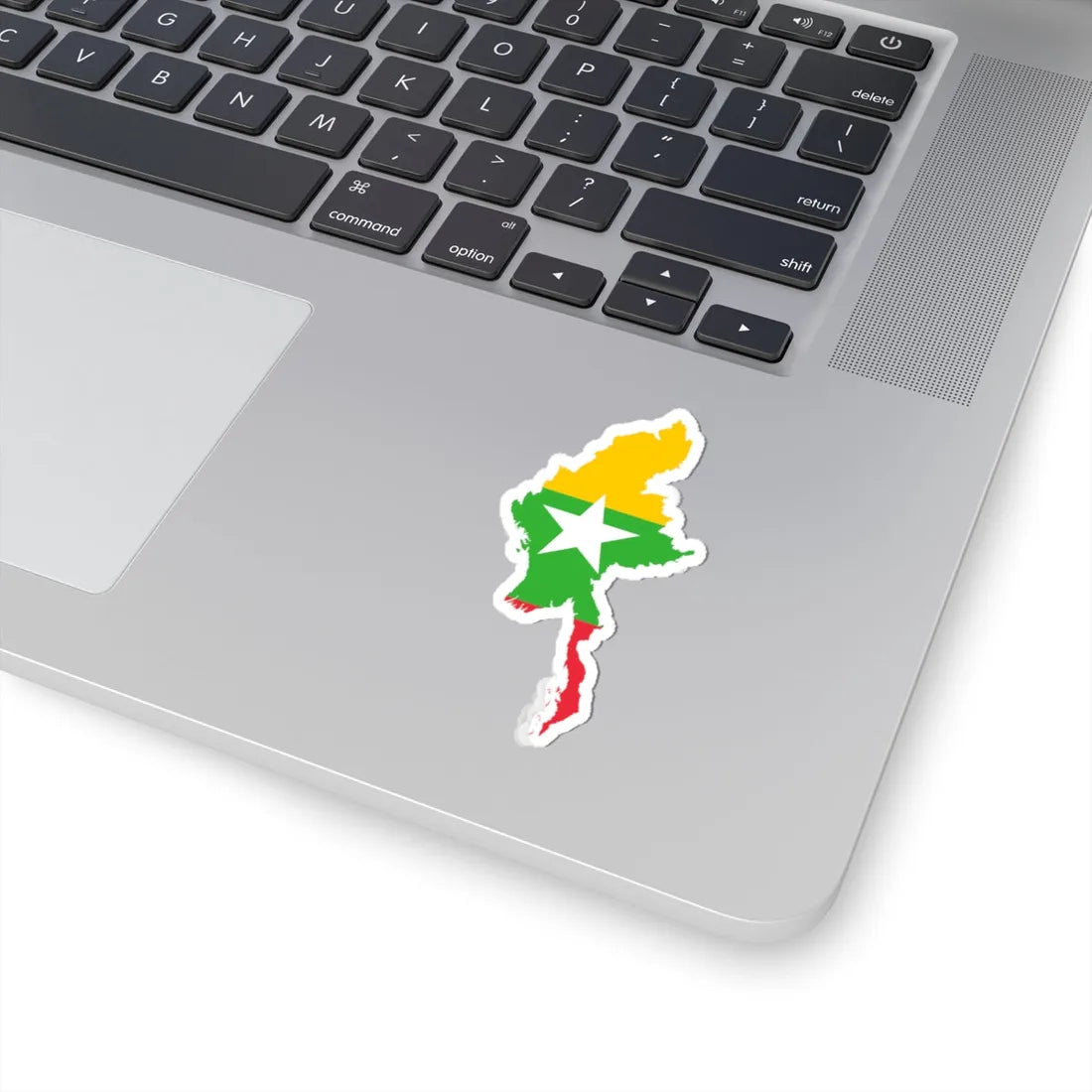 Myanmar Map Flag (Myanmar) STICKER Vinyl Kiss-Cut Decal - The Sticker Space