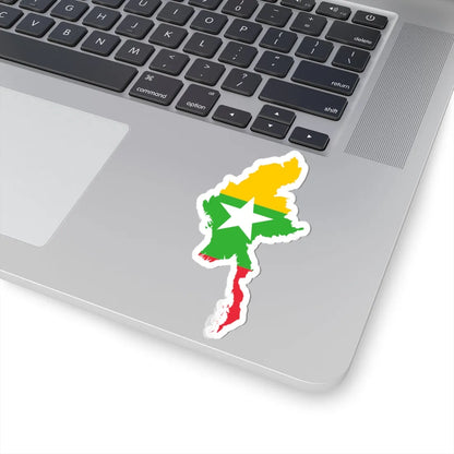 Myanmar Map Flag (Myanmar) STICKER Vinyl Kiss-Cut Decal - The Sticker Space