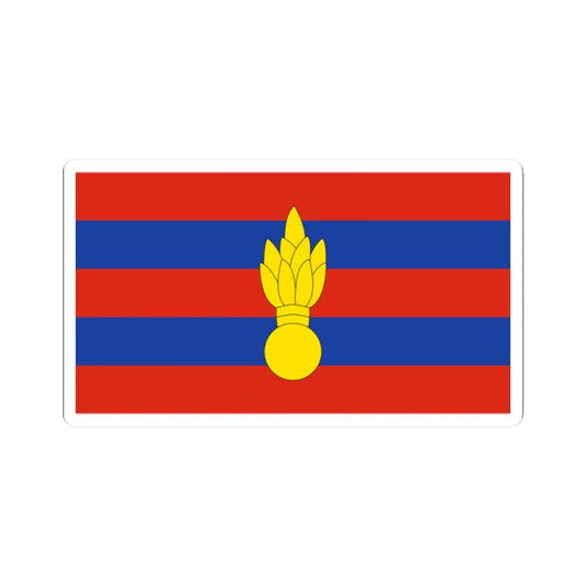 Myanmar Military Engineers Flag (Myanmar) STICKER Vinyl Kiss-Cut Decal 2 Inch White - The Sticker Space