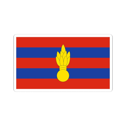 Myanmar Military Engineers Flag (Myanmar) STICKER Vinyl Kiss-Cut Decal 4 Inch White - The Sticker Space