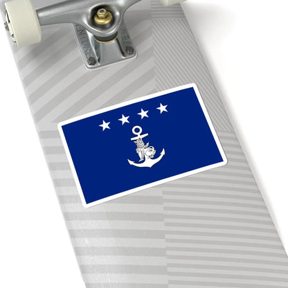 Myanmar Navy Admiral Flag (Myanmar) STICKER Vinyl Kiss-Cut Decal - The Sticker Space