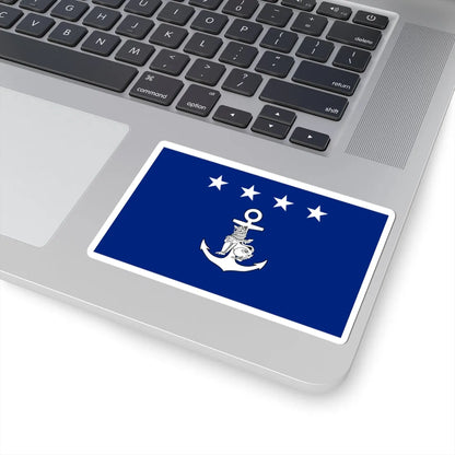 Myanmar Navy Admiral Flag (Myanmar) STICKER Vinyl Kiss-Cut Decal - The Sticker Space