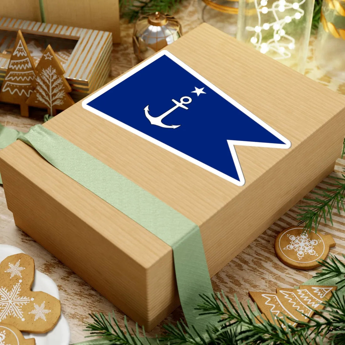 Myanmar Navy Commodore Flag (Myanmar) STICKER Vinyl Kiss-Cut Decal - The Sticker Space