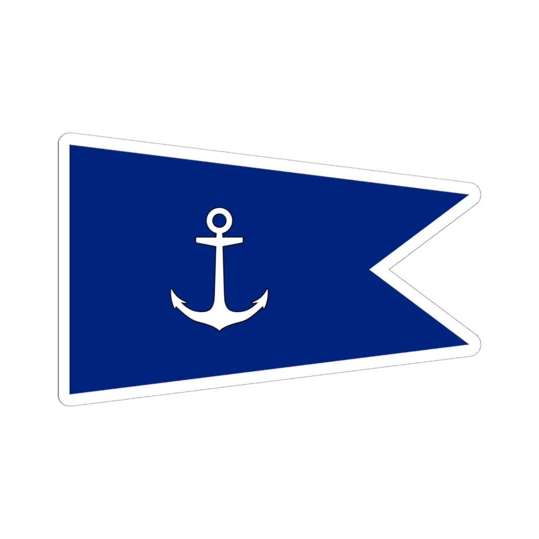 Myanmar Navy Fleet Commander Flag (Myanmar) STICKER Vinyl Kiss-Cut Decal 6 Inch White - The Sticker Space