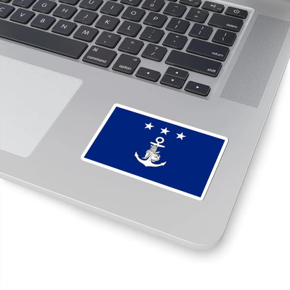 Myanmar Navy Vice-Admiral Flag (Myanmar) STICKER Vinyl Kiss-Cut Decal - The Sticker Space