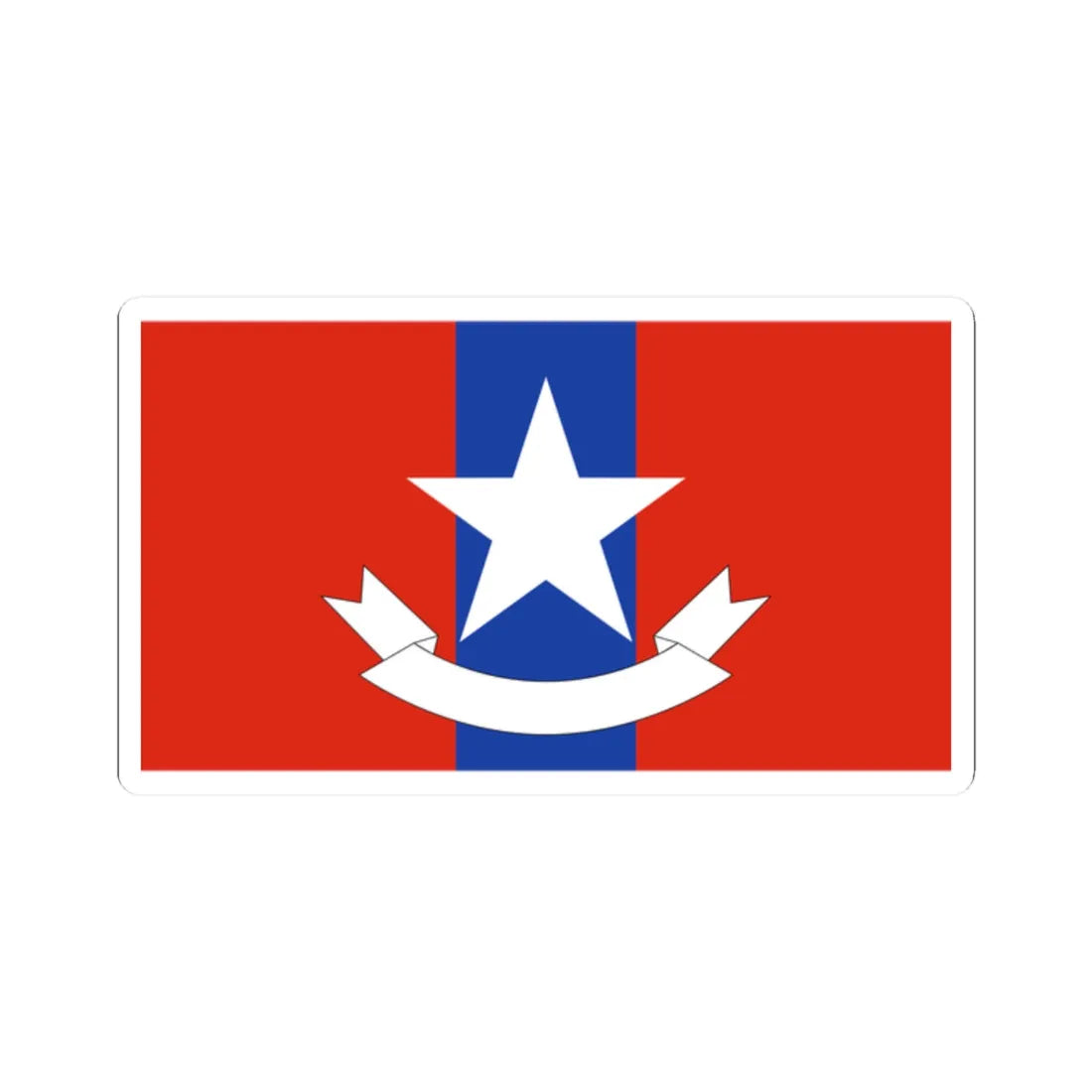 Myanmar Ordnance Services Flag (Myanmar) STICKER Vinyl Kiss-Cut Decal 2 Inch White - The Sticker Space