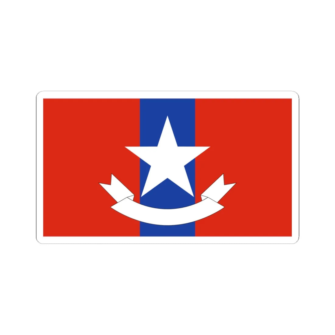 Myanmar Ordnance Services Flag (Myanmar) STICKER Vinyl Kiss-Cut Decal 4 Inch White - The Sticker Space