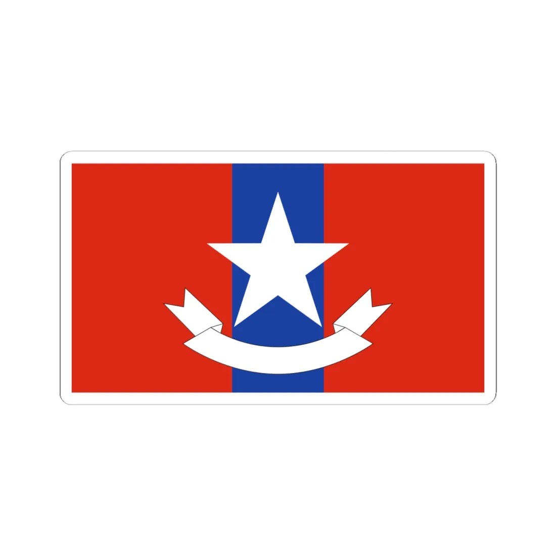 Myanmar Ordnance Services Flag (Myanmar) STICKER Vinyl Kiss-Cut Decal 6 Inch White - The Sticker Space