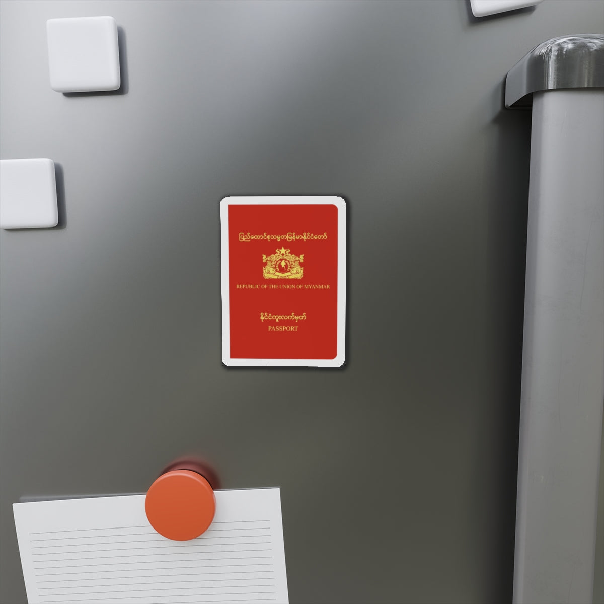 Myanmar Passport - Die-Cut Magnet-The Sticker Space