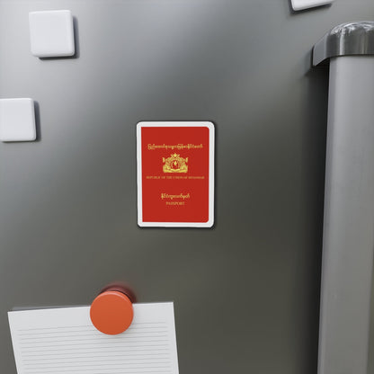 Myanmar Passport - Die-Cut Magnet-The Sticker Space