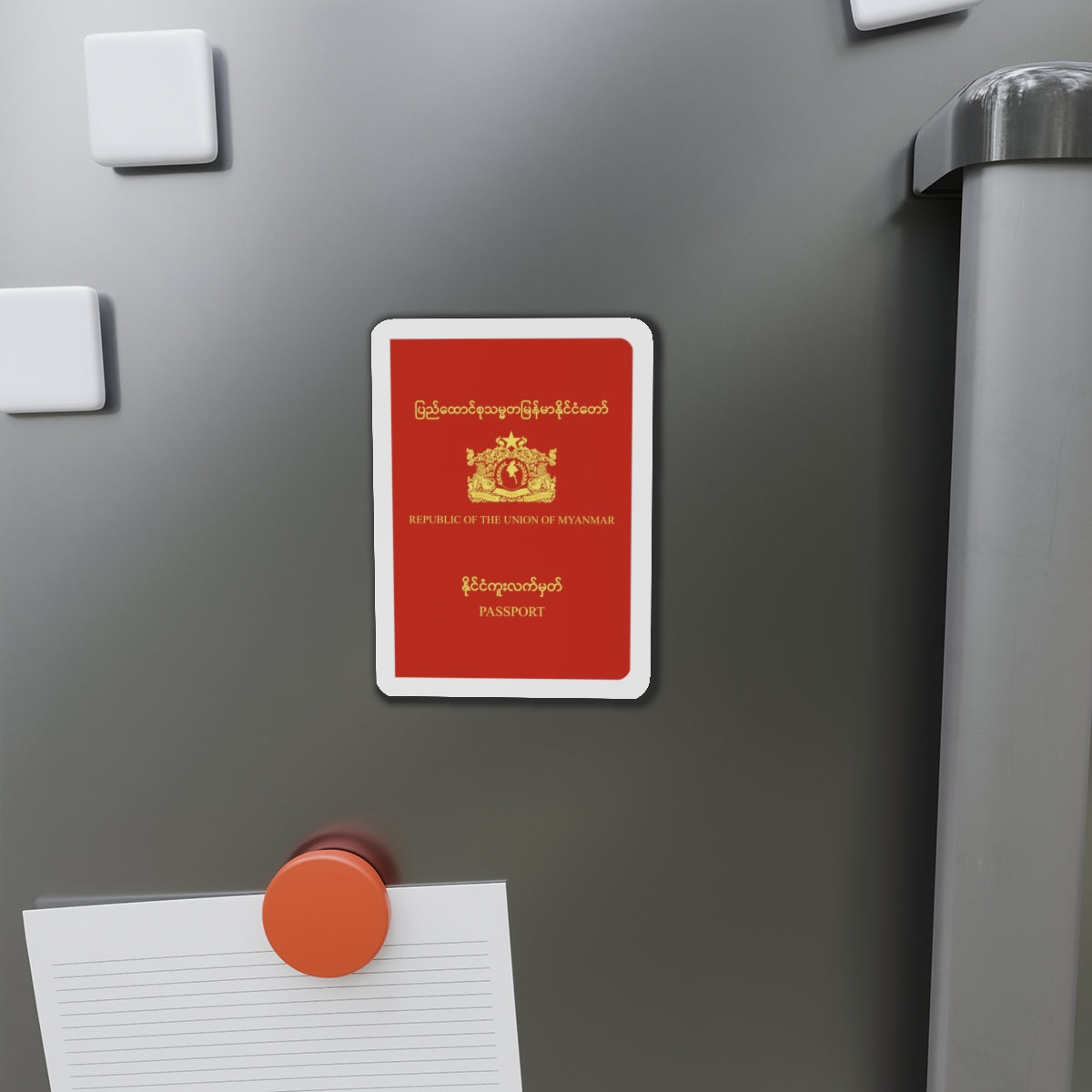 Myanmar Passport - Die-Cut Magnet-The Sticker Space