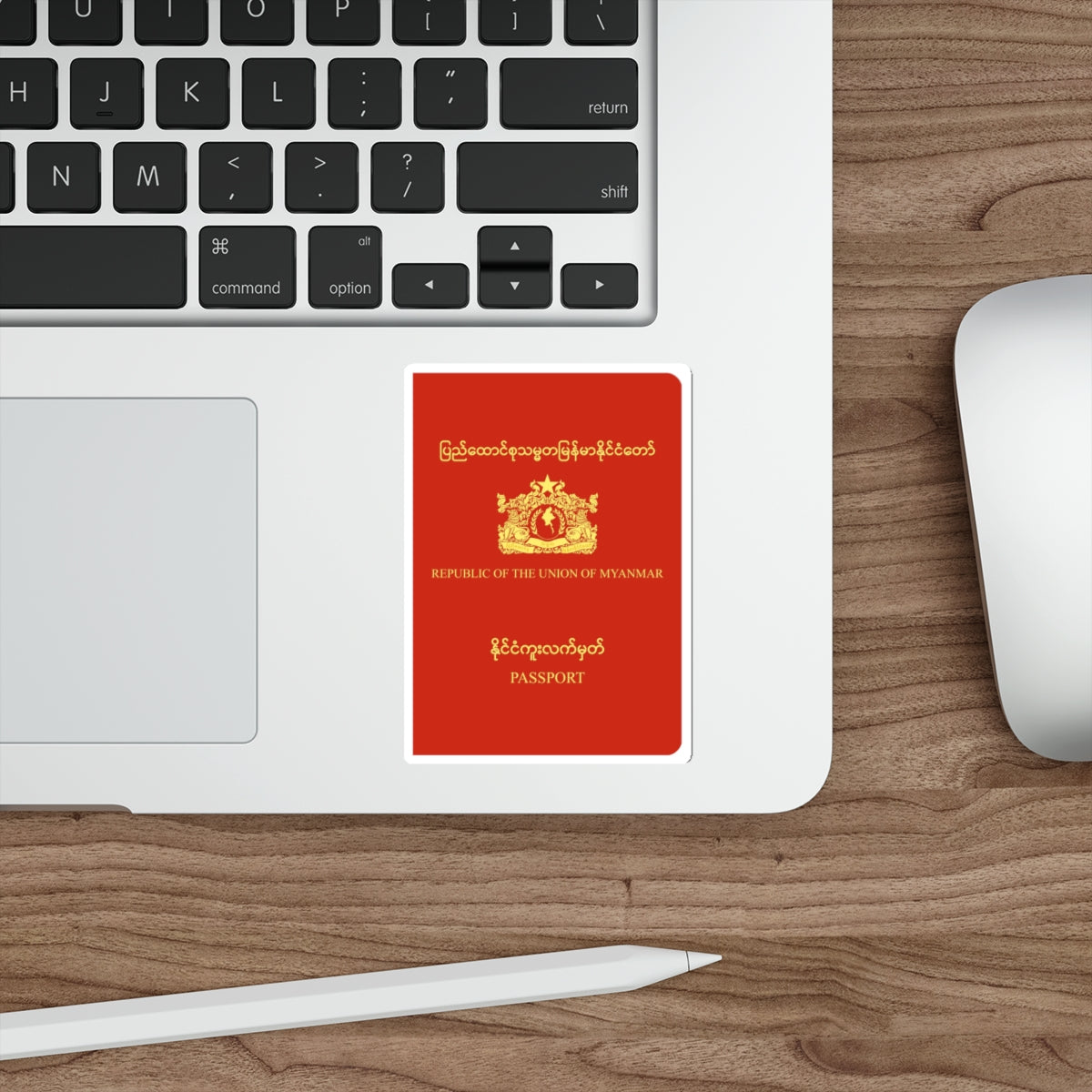 Myanmar Passport STICKER Vinyl Die-Cut Decal-The Sticker Space