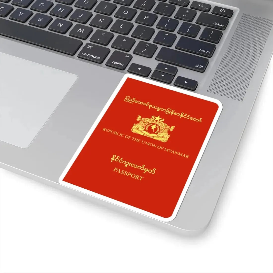 Myanmar Passport - STICKER Vinyl Kiss-Cut Decal - The Sticker Space