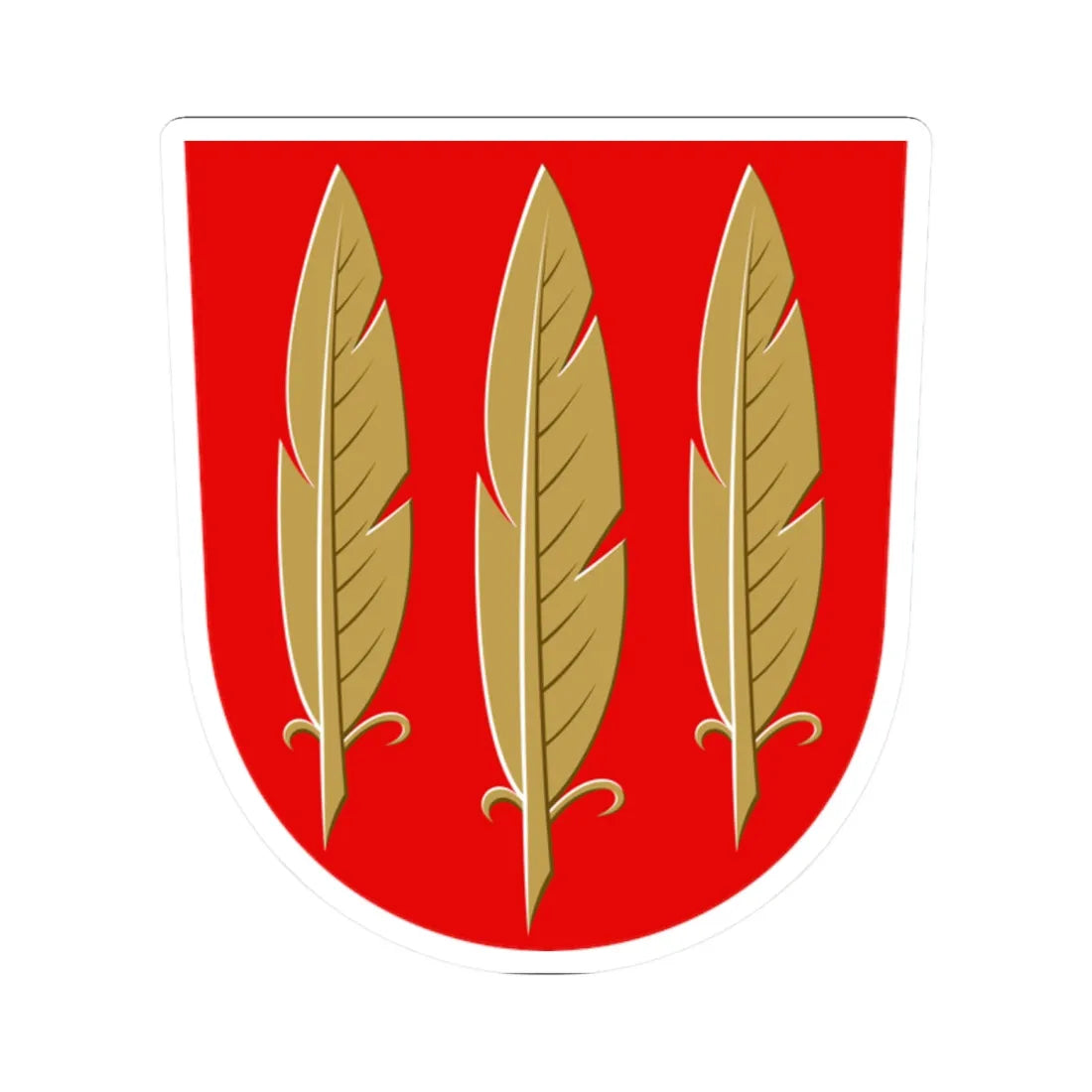 Mynämäki.vaakuna (Finland) (Coat of Arms) STICKER Vinyl Kiss-Cut Decal 2 Inch White - The Sticker Space