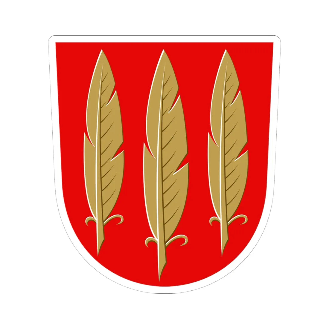 Mynämäki.vaakuna (Finland) (Coat of Arms) STICKER Vinyl Kiss-Cut Decal 4 Inch White - The Sticker Space