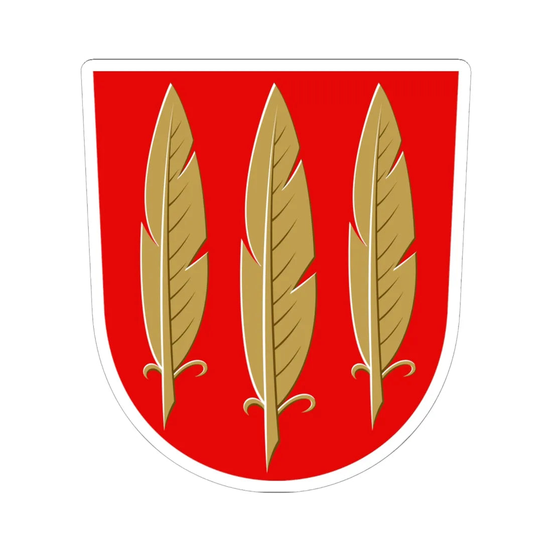 Mynämäki.vaakuna (Finland) (Coat of Arms) STICKER Vinyl Kiss-Cut Decal 6 Inch White - The Sticker Space