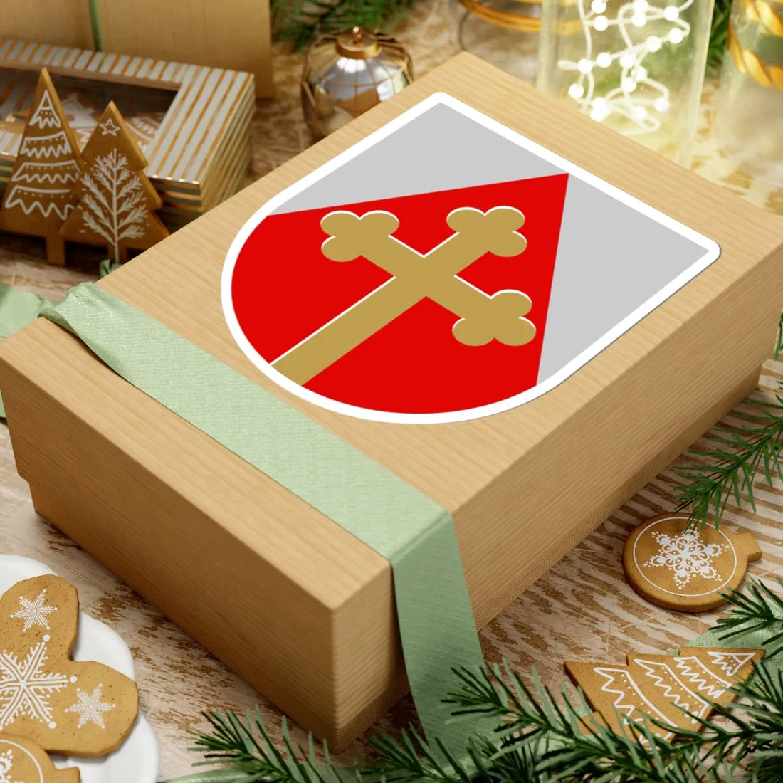 Mynämäki.vaakuna.2006 (Finland) (Coat of Arms) STICKER Vinyl Kiss-Cut Decal - The Sticker Space