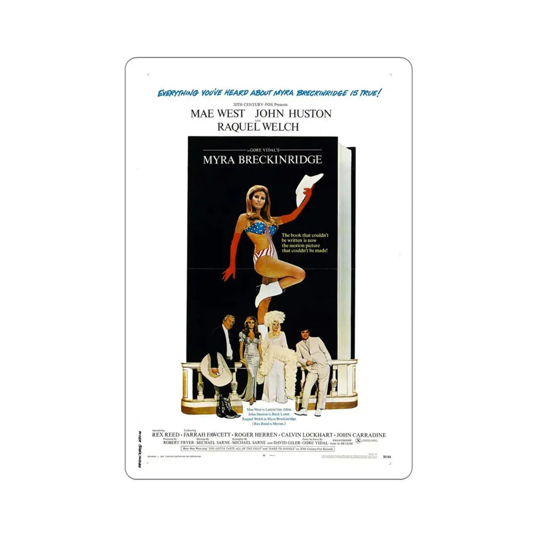 Myra Breckinridge 1970 Movie Poster STICKER Vinyl Die-Cut Decal - The Sticker Space