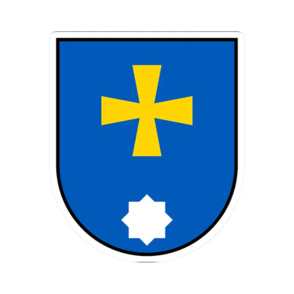 Myrhorod coat of arms lesser (Ukraine) (Coat of Arms) STICKER Vinyl Kiss-Cut Decal 2 Inch White - The Sticker Space