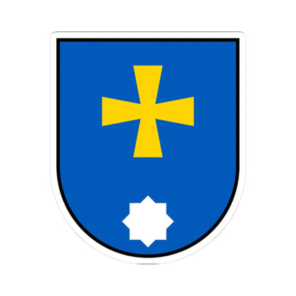 Myrhorod coat of arms lesser (Ukraine) (Coat of Arms) STICKER Vinyl Kiss-Cut Decal 3 Inch White - The Sticker Space