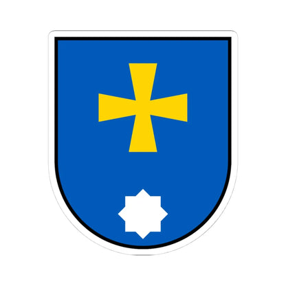 Myrhorod coat of arms lesser (Ukraine) (Coat of Arms) STICKER Vinyl Kiss-Cut Decal 4 Inch White - The Sticker Space