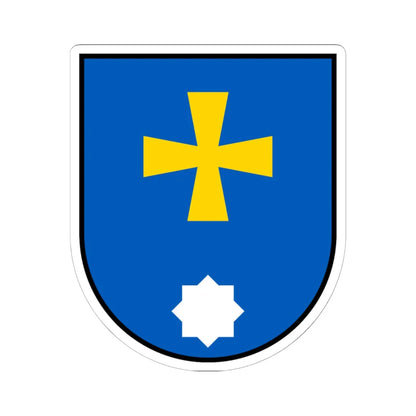 Myrhorod coat of arms lesser (Ukraine) (Coat of Arms) STICKER Vinyl Kiss-Cut Decal 6 Inch White - The Sticker Space