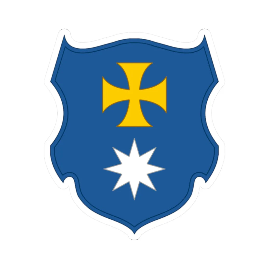 Myrhorod polk (Ukraine) (Coat of Arms) STICKER Vinyl Kiss-Cut Decal 2 Inch White - The Sticker Space