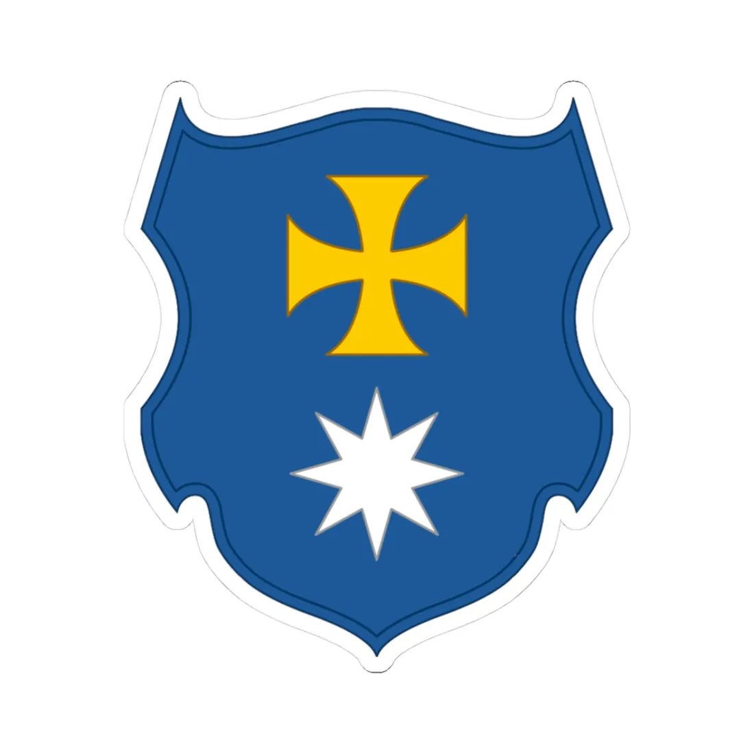 Myrhorod polk (Ukraine) (Coat of Arms) STICKER Vinyl Kiss-Cut Decal 3 Inch White - The Sticker Space