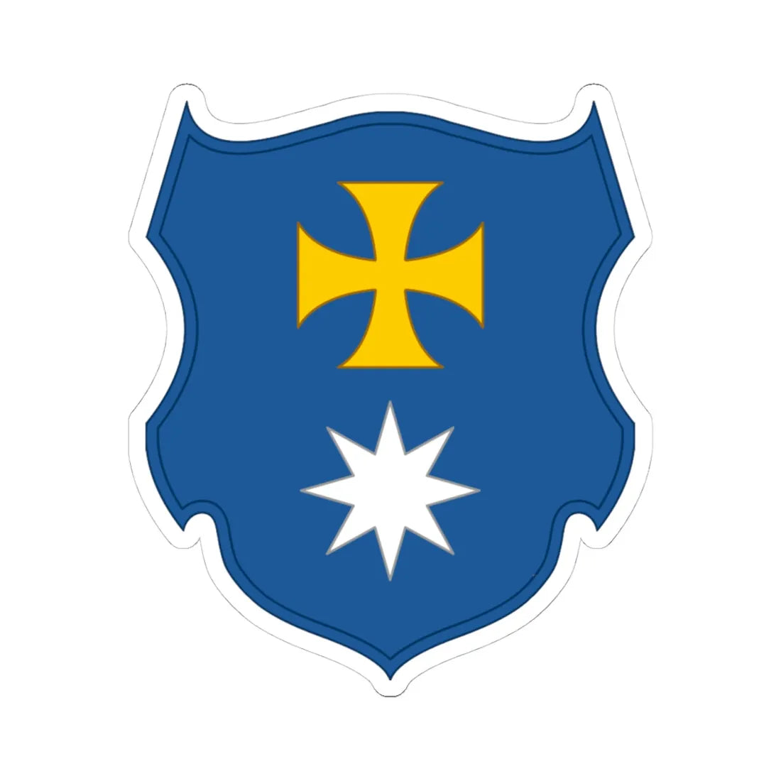 Myrhorod polk (Ukraine) (Coat of Arms) STICKER Vinyl Kiss-Cut Decal 4 Inch White - The Sticker Space