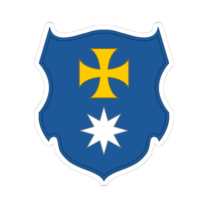 Myrhorod polk (Ukraine) (Coat of Arms) STICKER Vinyl Kiss-Cut Decal 4 Inch White - The Sticker Space