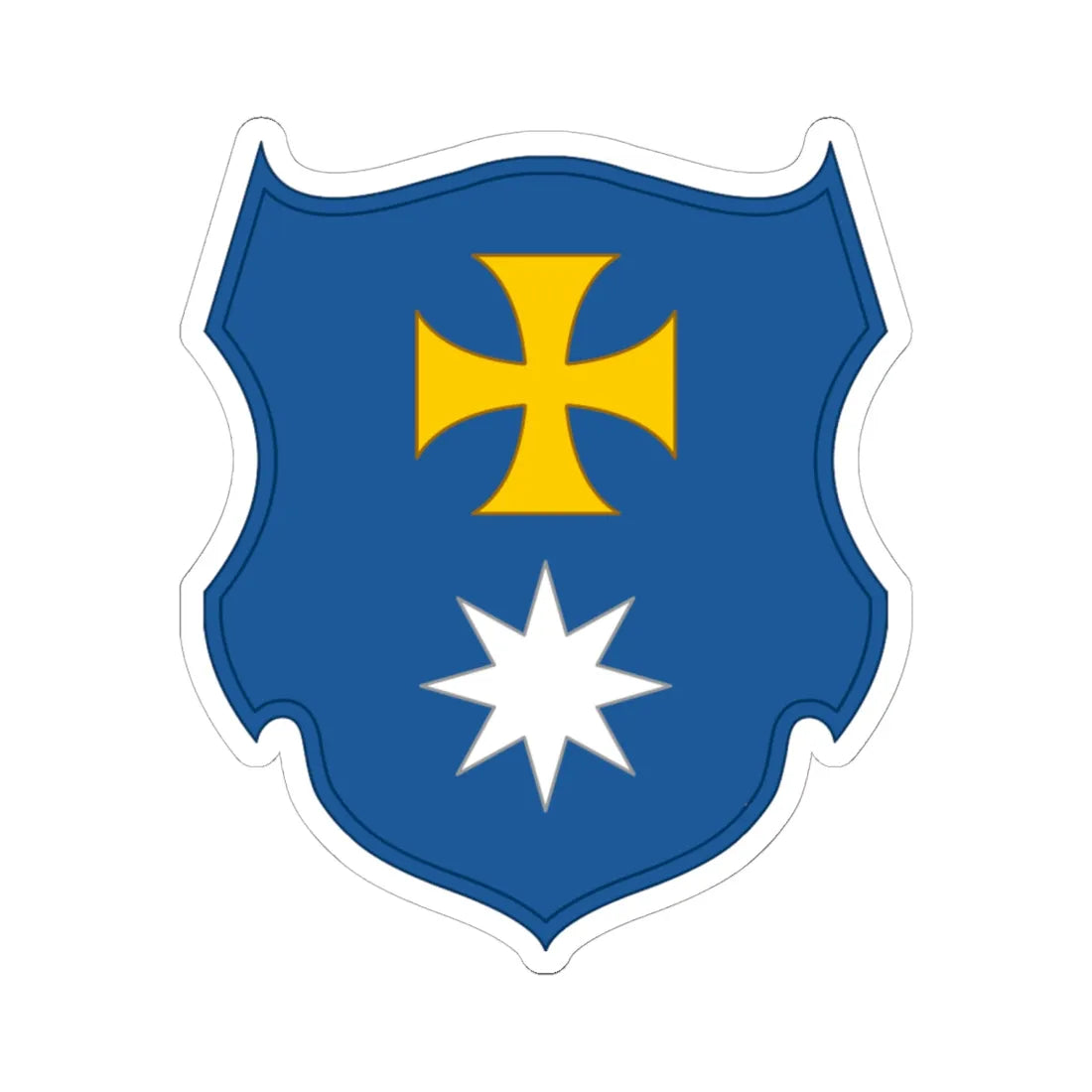 Myrhorod polk (Ukraine) (Coat of Arms) STICKER Vinyl Kiss-Cut Decal 6 Inch White - The Sticker Space