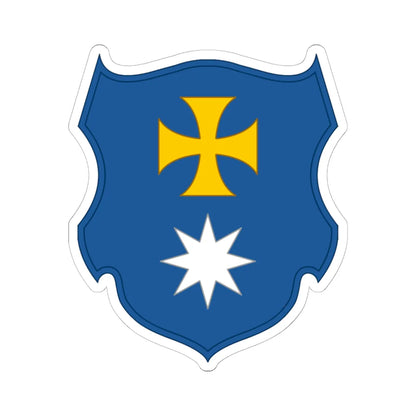 Myrhorod polk (Ukraine) (Coat of Arms) STICKER Vinyl Kiss-Cut Decal 6 Inch White - The Sticker Space