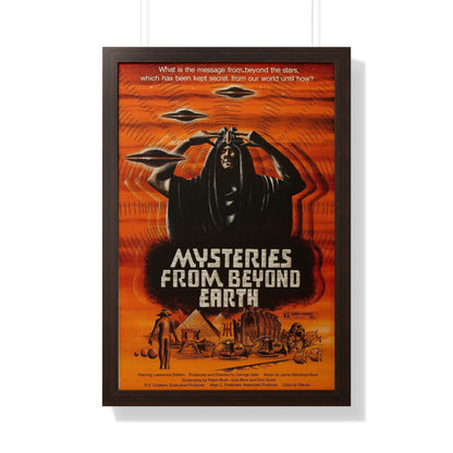 MYSTERIES FROM BEYOND EARTH 1975 - Framed Movie Poster-20" x 30"-The Sticker Space