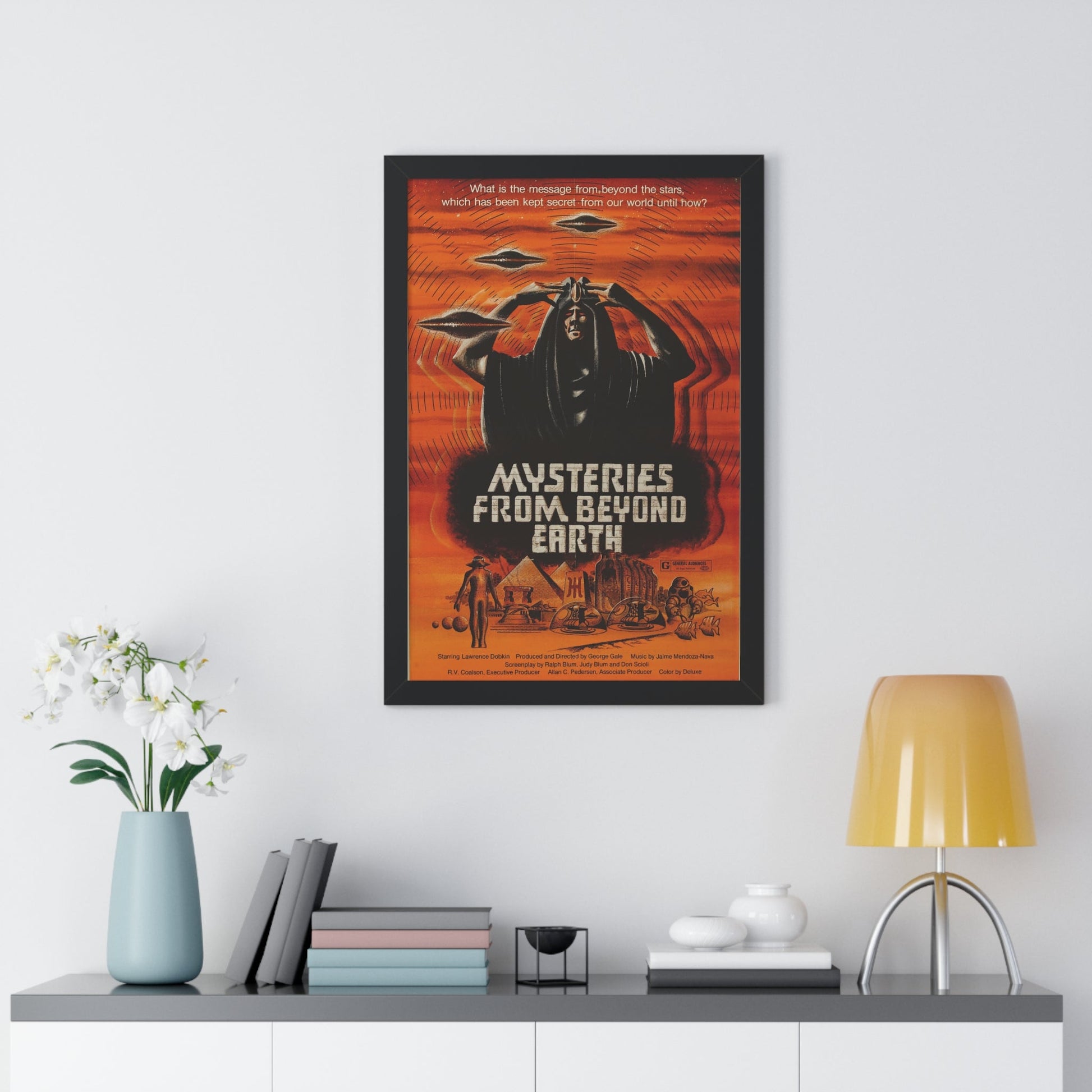 MYSTERIES FROM BEYOND EARTH 1975 - Framed Movie Poster-The Sticker Space