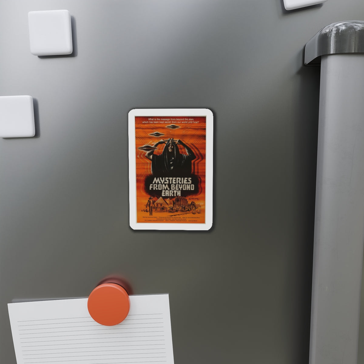 MYSTERIES FROM BEYOND EARTH 1975 Movie Poster - Refrigerator Magnet-The Sticker Space