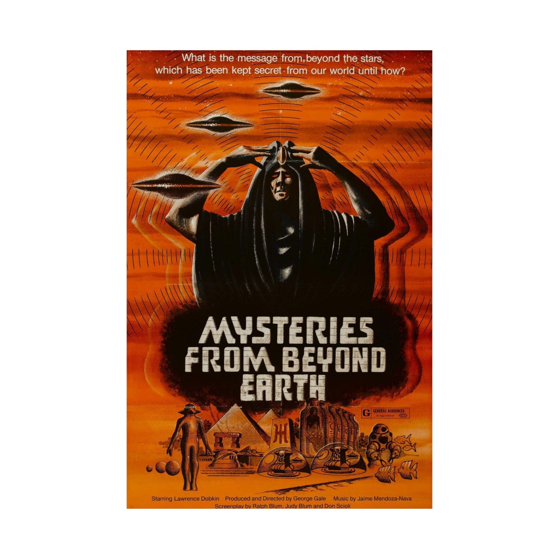 MYSTERIES FROM BEYOND EARTH 1975 - Paper Movie Poster-The Sticker Space