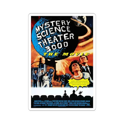 Mystery Science Theater 3000 The Movie 1996 Movie Poster - STICKER Vinyl Kiss-Cut Decal 3 Inch White - The Sticker Space