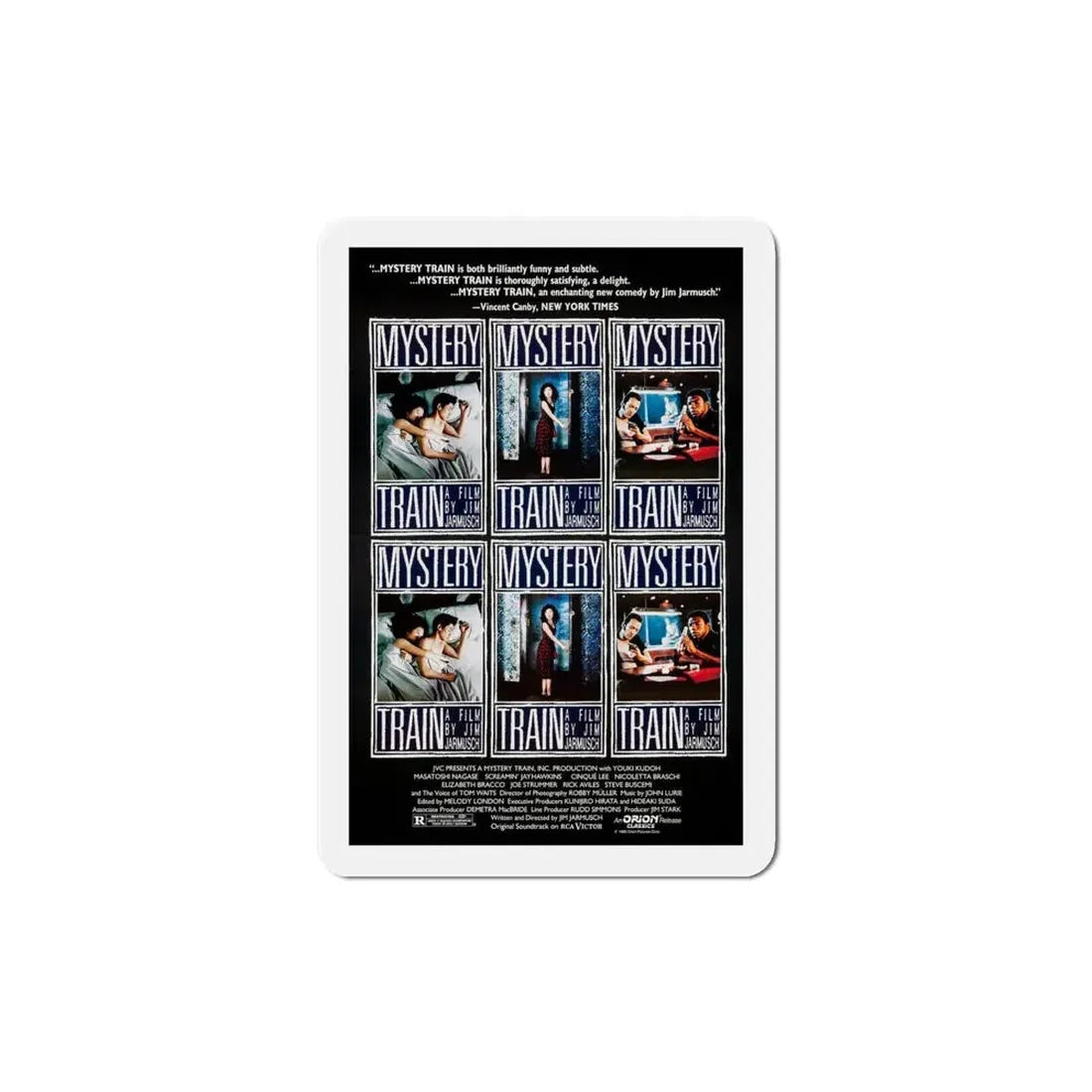 Mystery Train 1989 Movie Poster Refrigerator Magnet 4 Inch - The Sticker Space