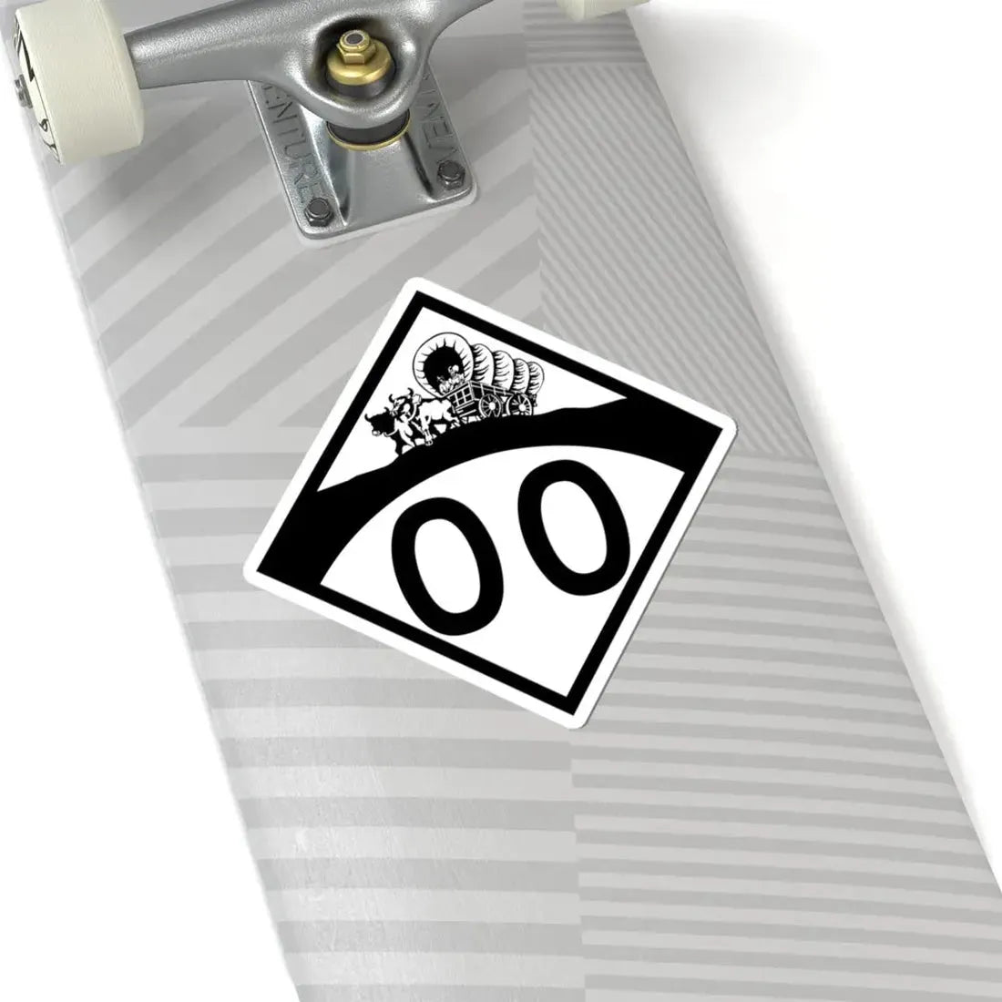 N-00 1950s template (Nebraska) (Road Sign) STICKER Vinyl Kiss-Cut Decal - The Sticker Space