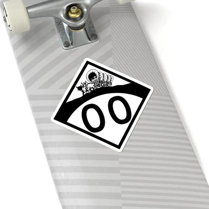 N-00 1950s template (Nebraska) (Road Sign) STICKER Vinyl Kiss-Cut Decal - The Sticker Space