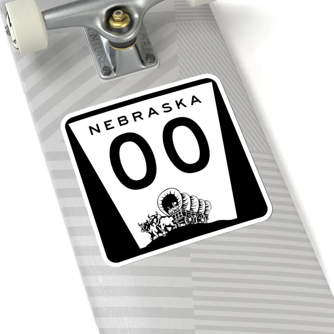 N-00 template (Nebraska) (Road Sign) STICKER Vinyl Kiss-Cut Decal - The Sticker Space