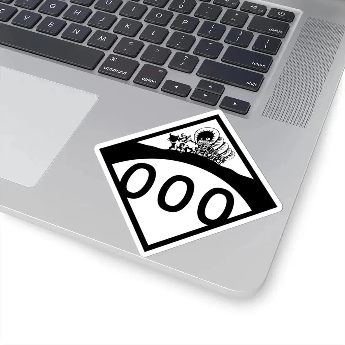 N-000 1950s template (Nebraska) (Road Sign) STICKER Vinyl Kiss-Cut Decal - The Sticker Space