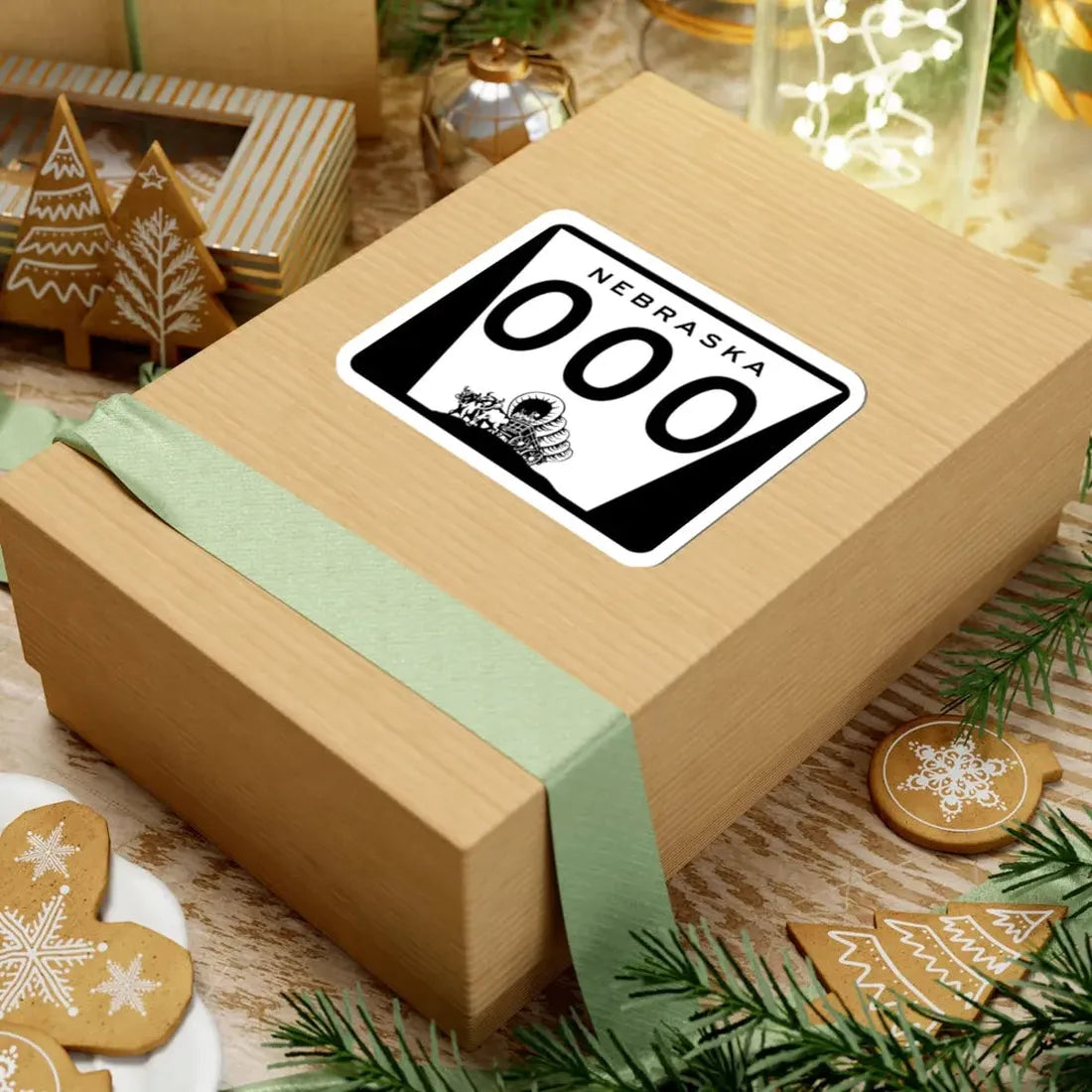 N-000 template (Nebraska) (Road Sign) STICKER Vinyl Kiss-Cut Decal - The Sticker Space