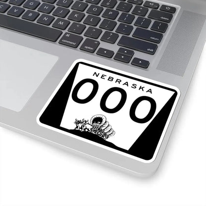 N-000 template (Nebraska) (Road Sign) STICKER Vinyl Kiss-Cut Decal - The Sticker Space