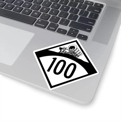 N-100 1950 (Nebraska) (Road Sign) STICKER Vinyl Kiss-Cut Decal - The Sticker Space