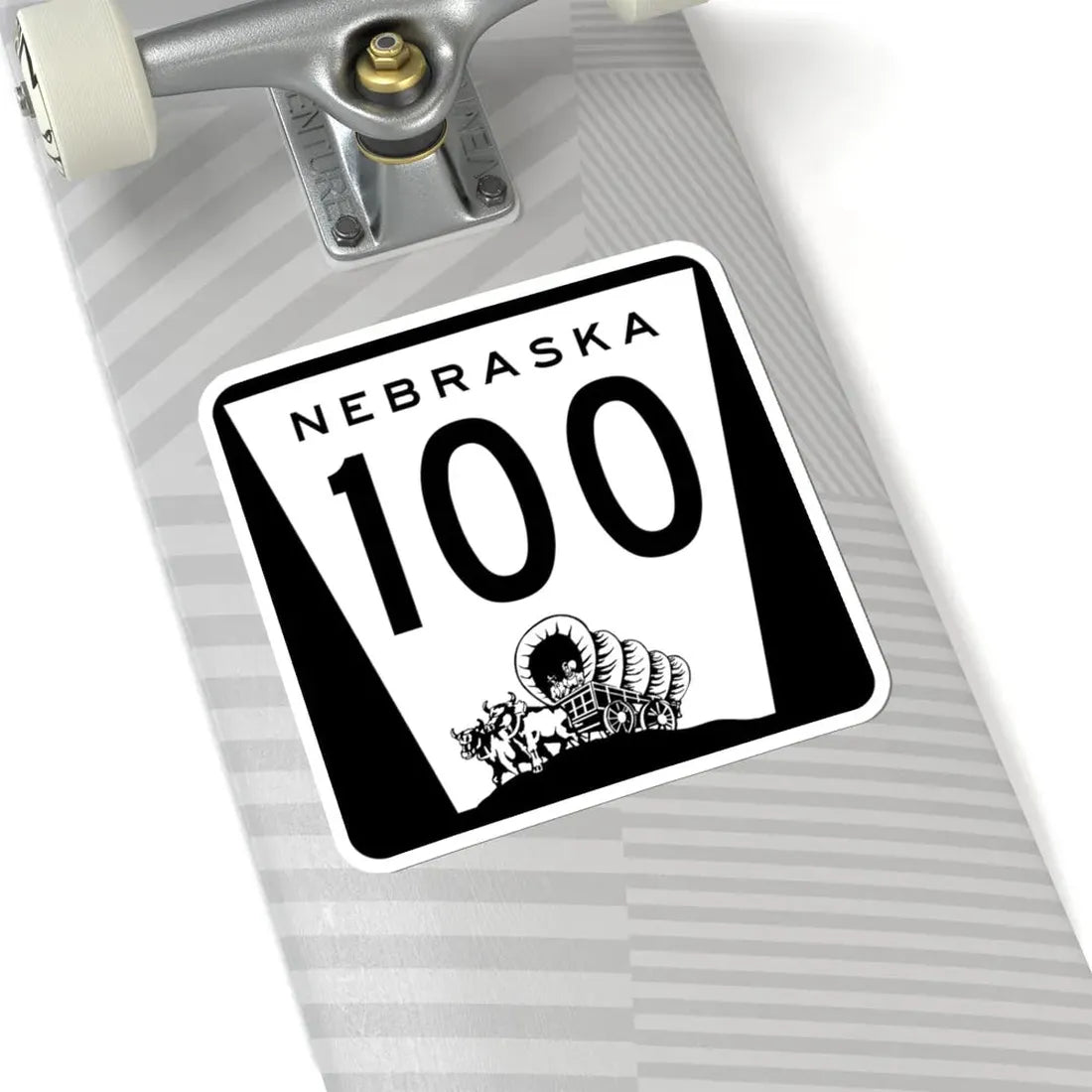 N-100 1967 (Nebraska) (Road Sign) STICKER Vinyl Kiss-Cut Decal - The Sticker Space